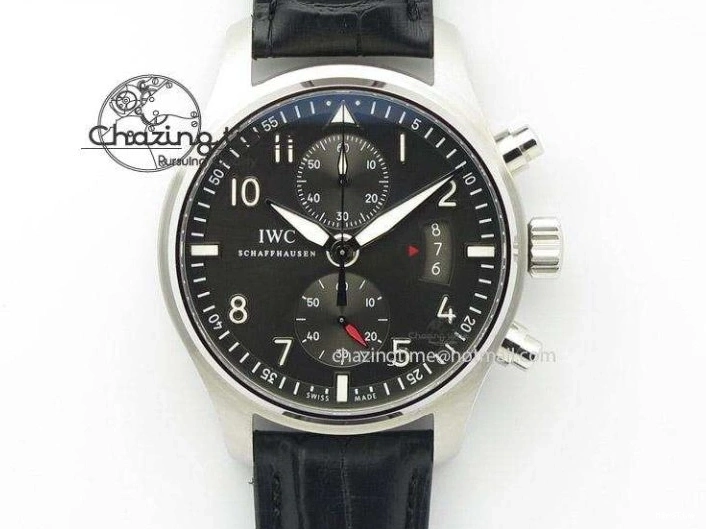 MIROTIME 0424 Pilot Top Gun IW326901 M+F 1:1 Best Edition Black Dial on Black Rubber Strap A SportInspired 6999
